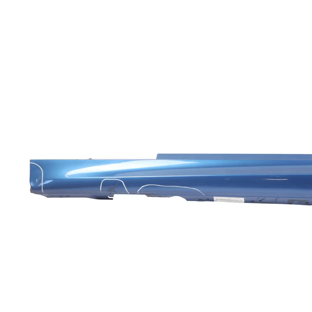 BMW F21 F22 Side Skirt M Sport Sill Strip Left N/S Estorilblau Estoril Blue B45 - SKU 8056817-EB - Part number 8056817