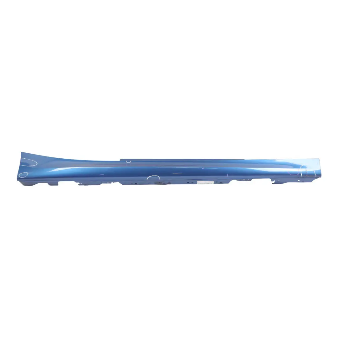 BMW F21 F22 M Sport Sill Strip Side Skirt Right O/S Estoril Blue Metallic - B45 - SKU 8056818-EB - Part number 8056818