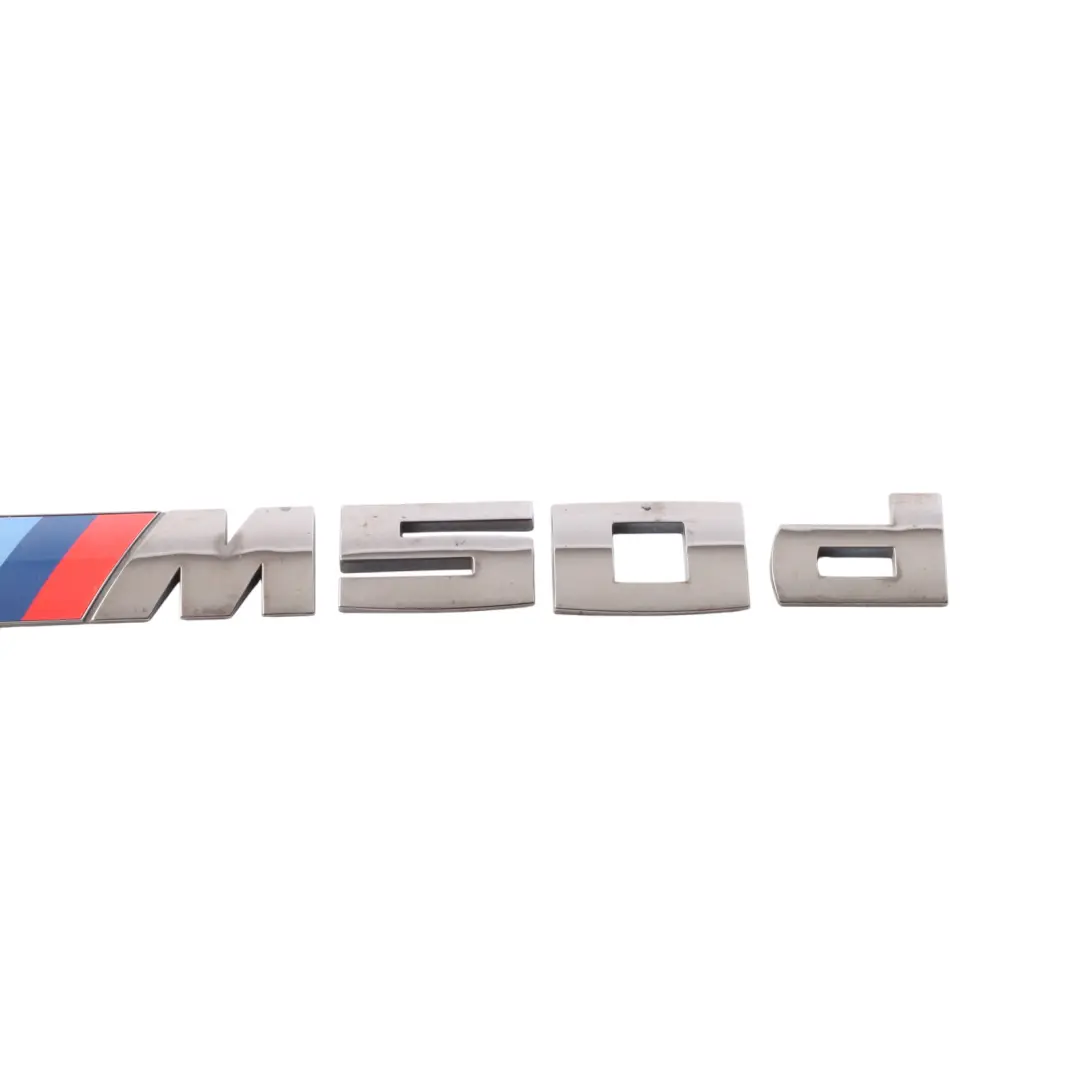 Sticker Badge Emblem Chrome M50dX SAV ECE to BMW X5 F15 Label Logo with Part number 8059011 BMW X5 F15 Label Logo Sticker Badge Emblem Chrome M50dX SAV ECE - SKU 8059011 - Part number 8059011