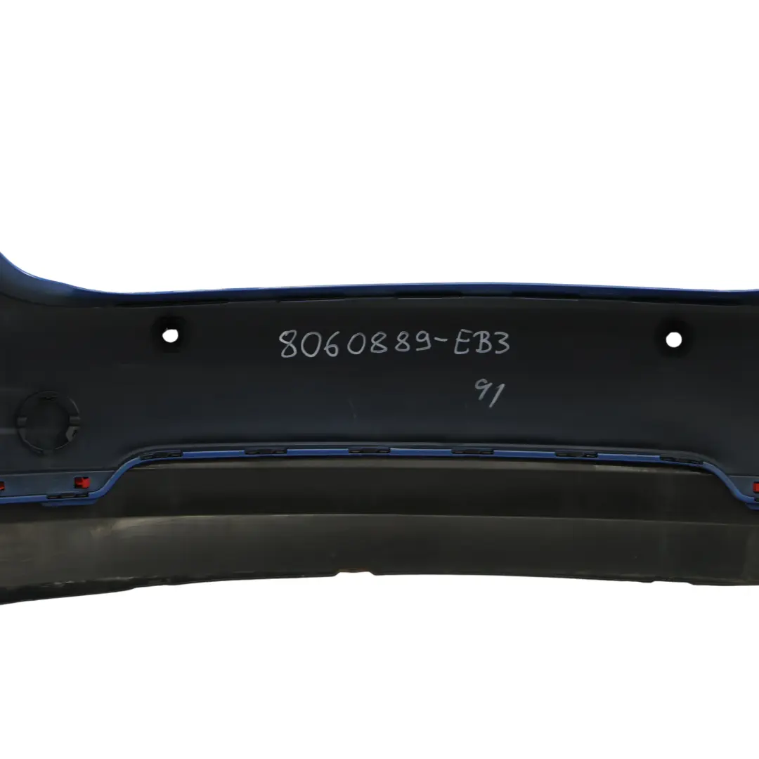 Bumper Trim Panel PDC Estorilblau Blue Metallic - B45 to BMW F32 F33 M Sport Rear with Part number 8060889 BMW F32 F33 M Sport Rear Bumper Trim Panel PDC Estorilblau Blue Metallic - B45 - SKU 8060889-EB3 - Part number 8060889