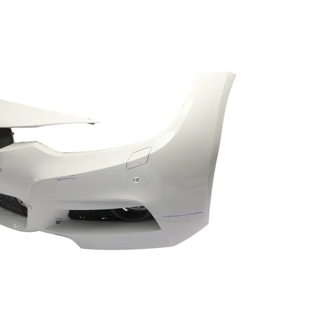 BMW F30 F31 Front Bumper M Sport Trim Panel Alpinweiss Alpine White 300 - SKU 8067941-AW - Part number 8067941
