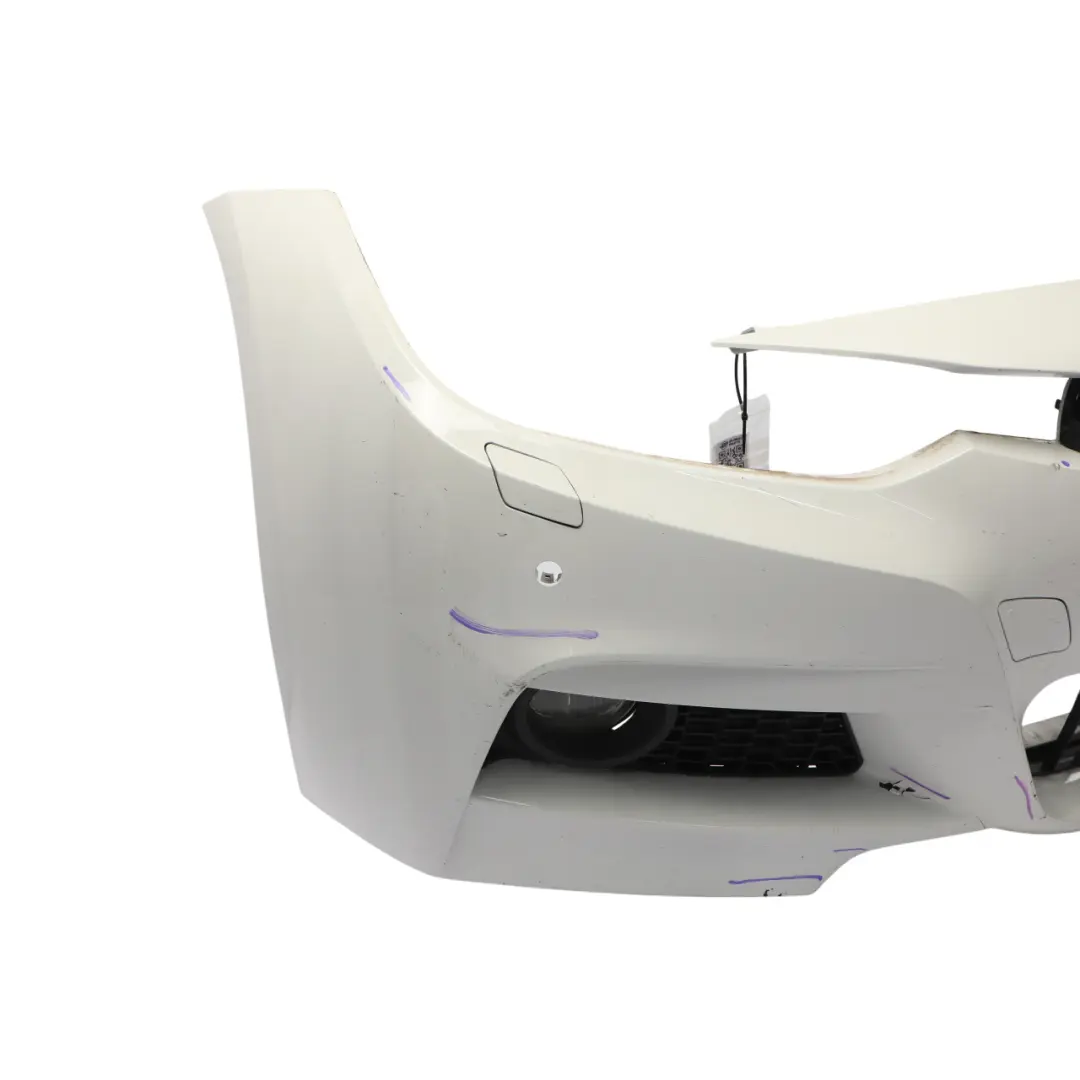 Front Bumper M Sport Trim Panel Alpinweiss Alpine White 300 to BMW F30 F31 with Part number 8067941 BMW F30 F31 Front Bumper M Sport Trim Panel Alpinweiss Alpine White 300 - SKU 8067941-AW - Part number 8067941