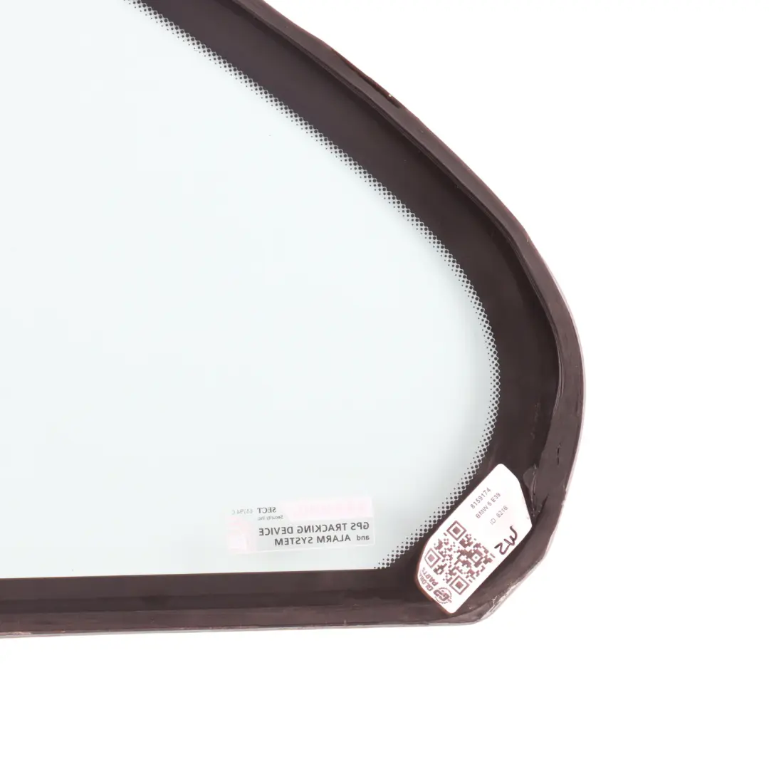 BMW E39 Saloon Side Fixed Window Glass Green Door Rear Right O/S - SKU 8159174 - Part number 8159174