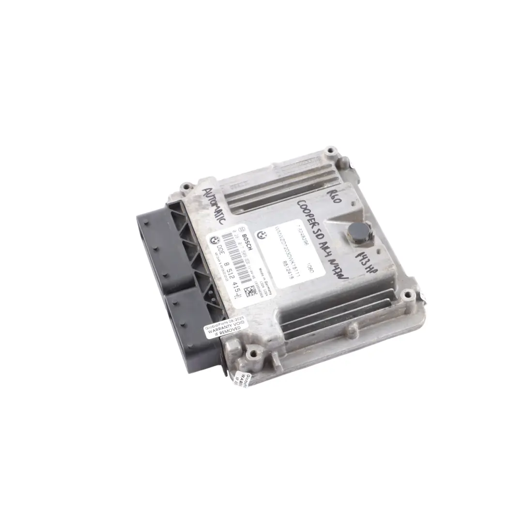 N47N 143HP Contrôle Moteur ECU DDE Automatique pour Mini Cooper SD R60 ALL4 à propos du numéro de pièce 8512415 Mini Cooper SD R60 ALL4 N47N 143HP Contrôle Moteur ECU DDE Automatique - SKU 8512415-12 - Numéro de pièce 8512415