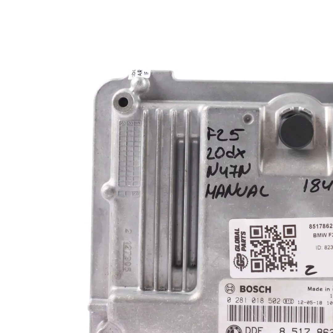 20dX N47N 184HP Diesel Engine Unit ECU DDE Manual to BMW F20 F21 X3 F25 with Part number 8517862 BMW F20 F21 X3 F25 20dX N47N 184HP Diesel Engine Unit ECU DDE Manual - SKU 8517862-13 - Part number 8517862