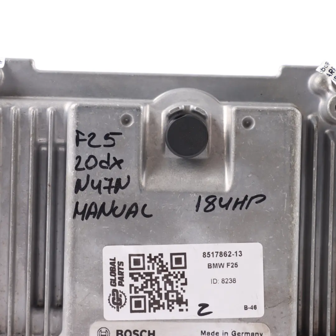 20dX N47N 184HP Diesel Engine Unit ECU DDE Manual to BMW F20 F21 X3 F25 with Part number 8517862 BMW F20 F21 X3 F25 20dX N47N 184HP Diesel Engine Unit ECU DDE Manual - SKU 8517862-13 - Part number 8517862