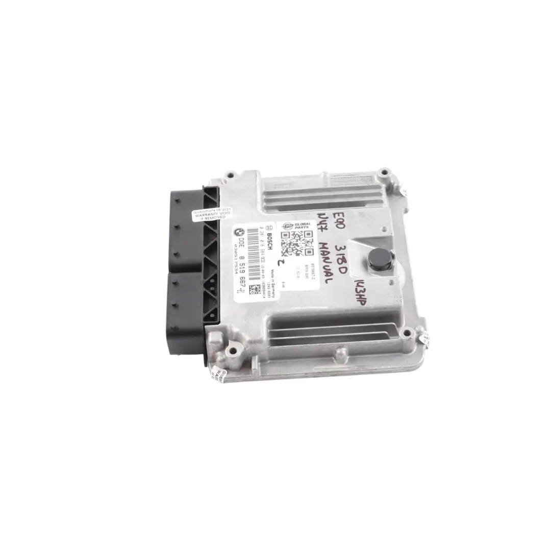 N47 318d 143HP Engine Control ECU DDE Manual to BMW E90 E91 LCI with Part number 8519667 BMW E90 E91 LCI N47 318d 143HP Engine Control ECU DDE Manual - SKU 8519667-2 - Part number 8519667