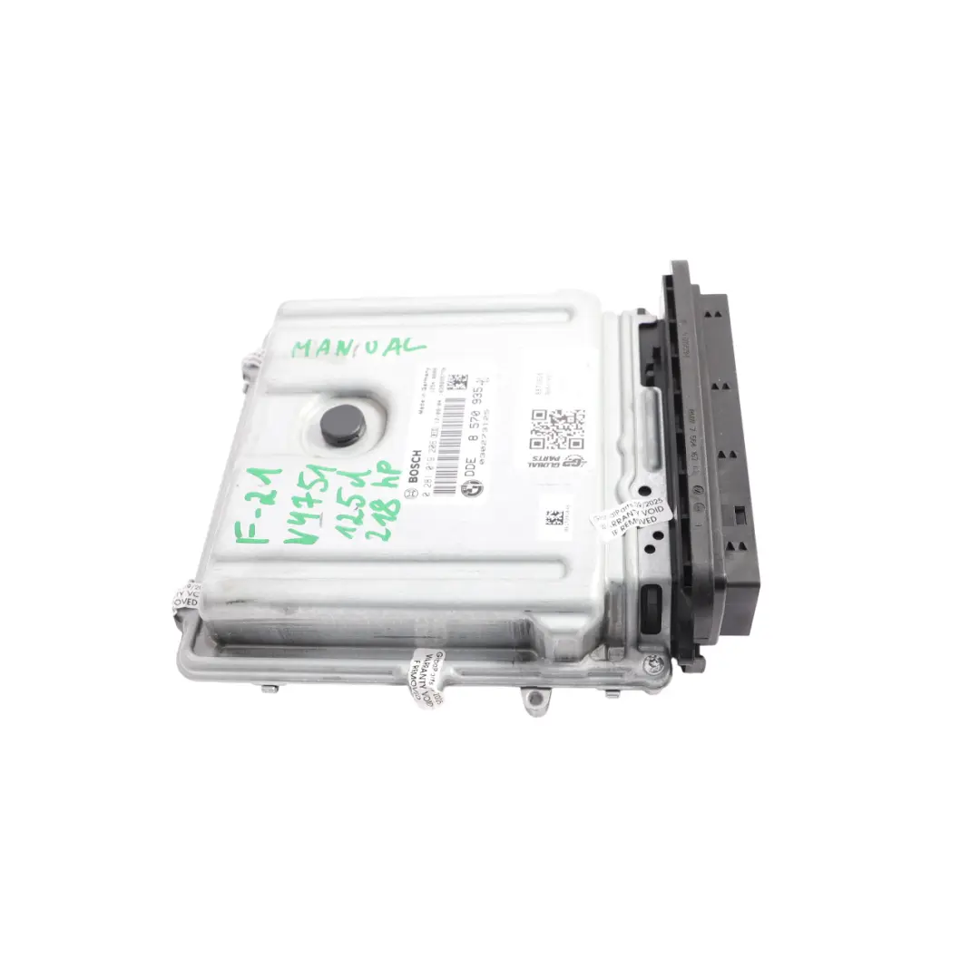 BMW F20 F30 125d 325d N47S1 218HP Engine Control Unit ECU DDE Manual - SKU 8570935 - Part number 8570935