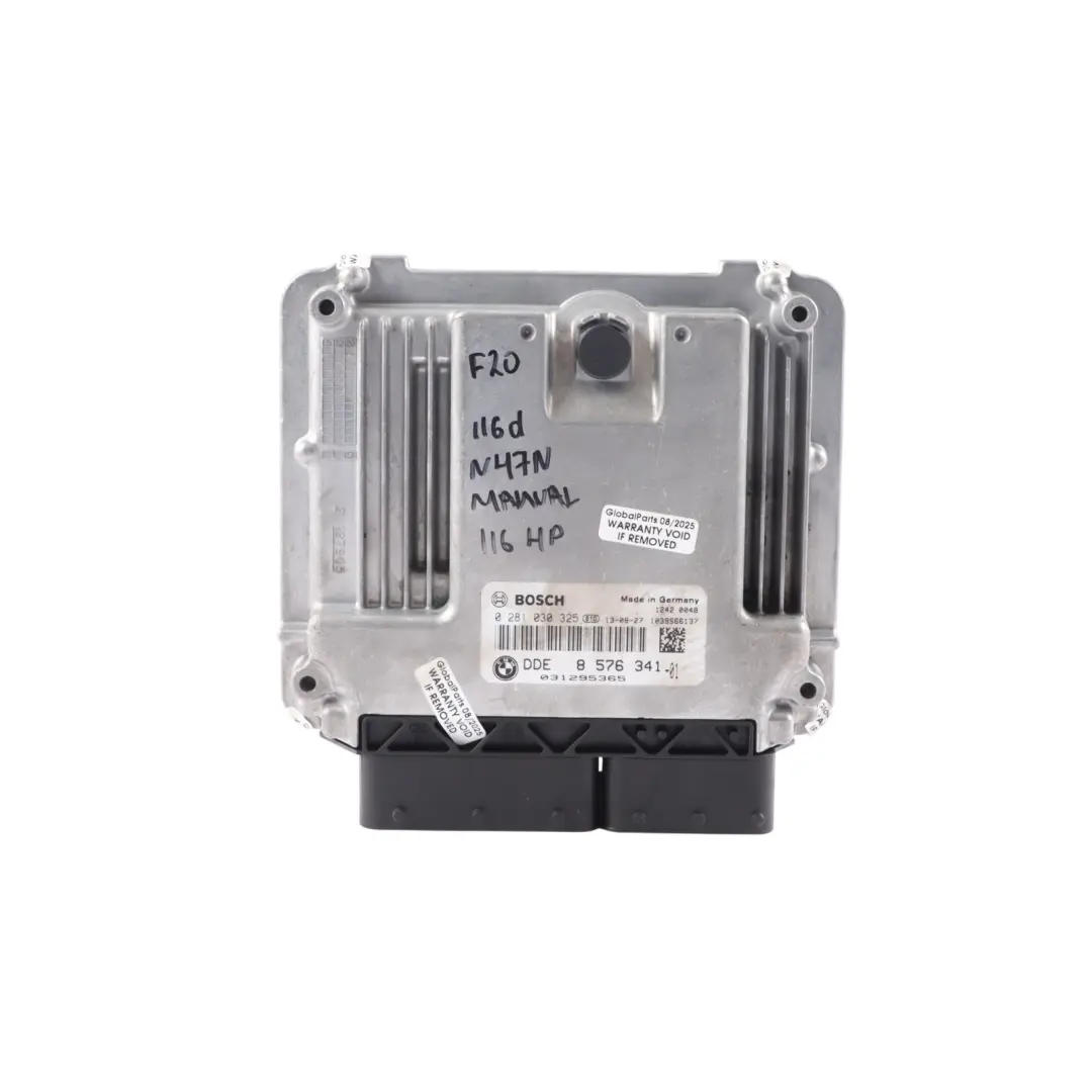 116HP N47N Engine Control ECU DDE Kit Manual to BMW F20 F30 F31 116d 316d with Part number 8576341 BMW F20 F30 F31 116d 316d 116HP N47N Engine Control ECU DDE Kit Manual - SKU 8576341-12 - Part number 8576341