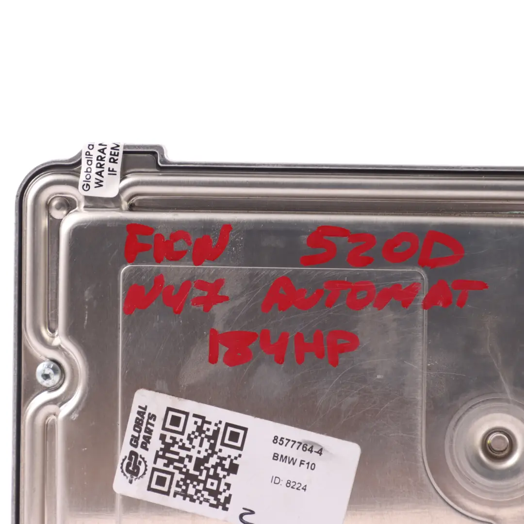 BMW F10 F11 F20 F30 520d N47N 184HP Engine Control ECU DDE Automatic - SKU 8577764-4 - Part number 8577764