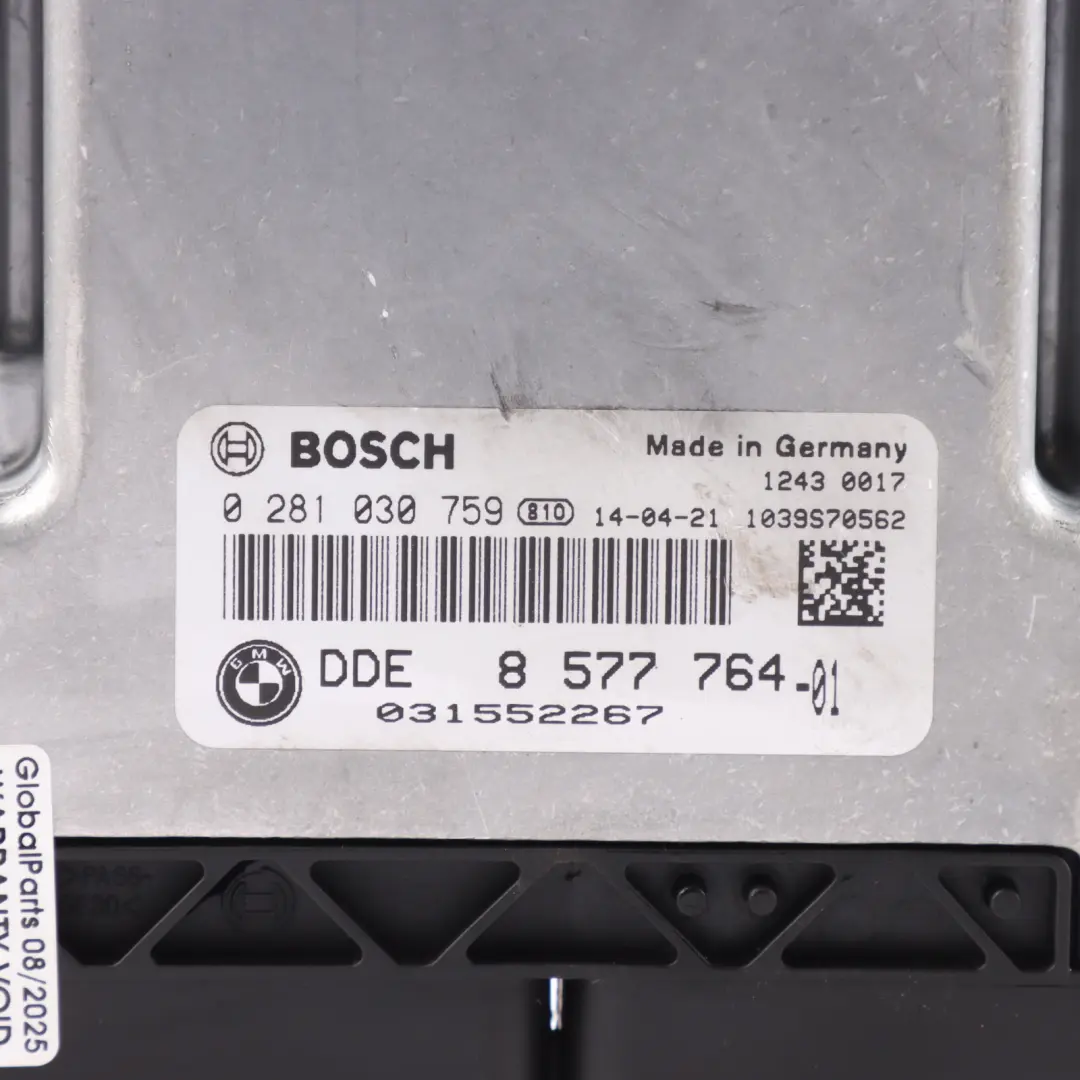 BMW F10 F11 F20 F30 520D N47N 184HP Sterownik Silnika DDE Automat - SKU 8577764-4 - Numer Części 8577764