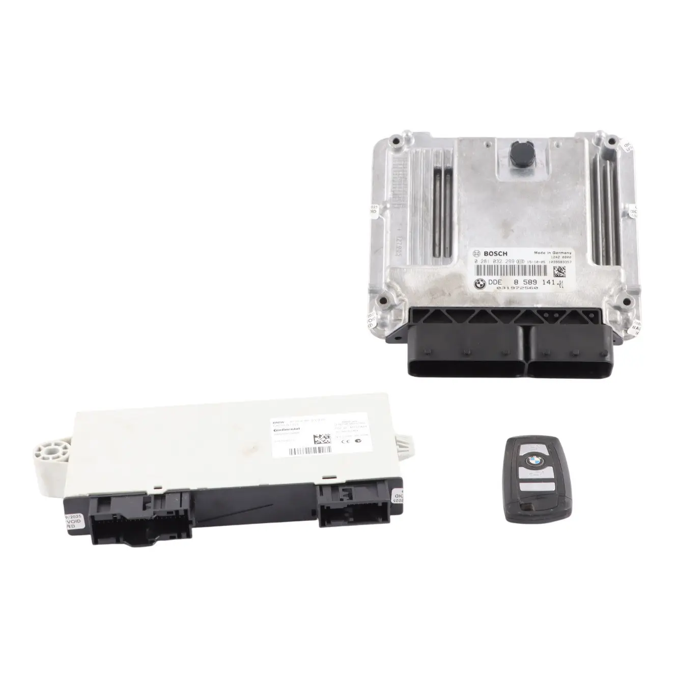 BMW F10 F11 LCI 520d B47 190HP Engine ECU Kit DDE 8589141 CAS4 + Key Manual