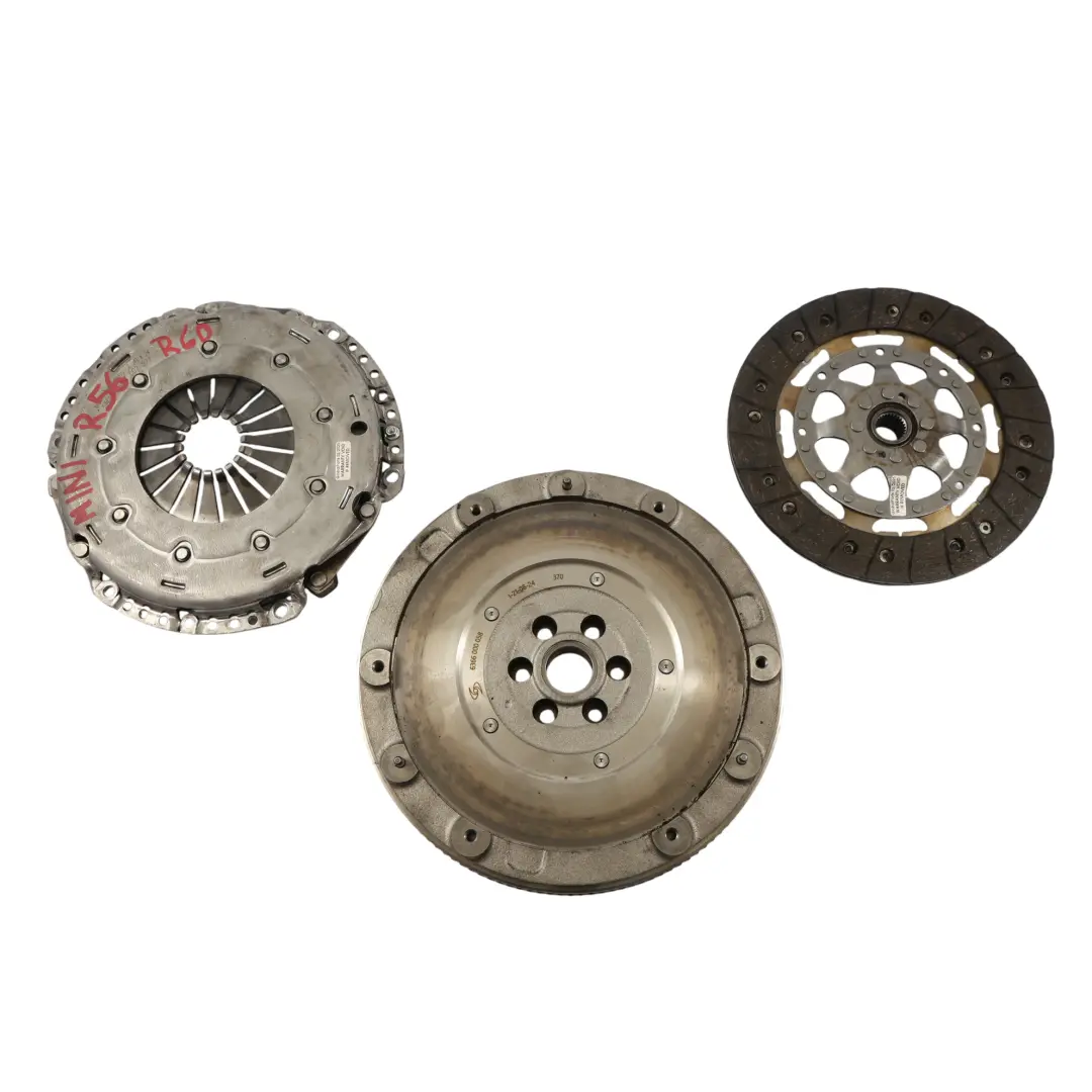 Zwei Massen Schwungrad Kupplungs Satz N18 Benziner für Mini Cooper S R55 R56 R57 LCI mit Teilenummer 8606067 Mini Cooper S R55 R56 R57 LCI Zwei Massen Schwungrad Kupplungs Satz N18 Benziner - SKU 8606067-5 - Teilenummer 8606067