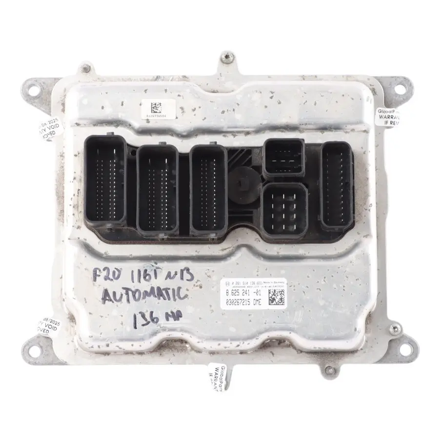 Control Unit Module ECU DME Automatic to BMW F20 F30 116i 316i N13 Engine with Part number 8625241 BMW F20 F30 116i 316i N13 Engine Control Unit Module ECU DME Automatic - SKU 8625241-8 - Part number 8625241