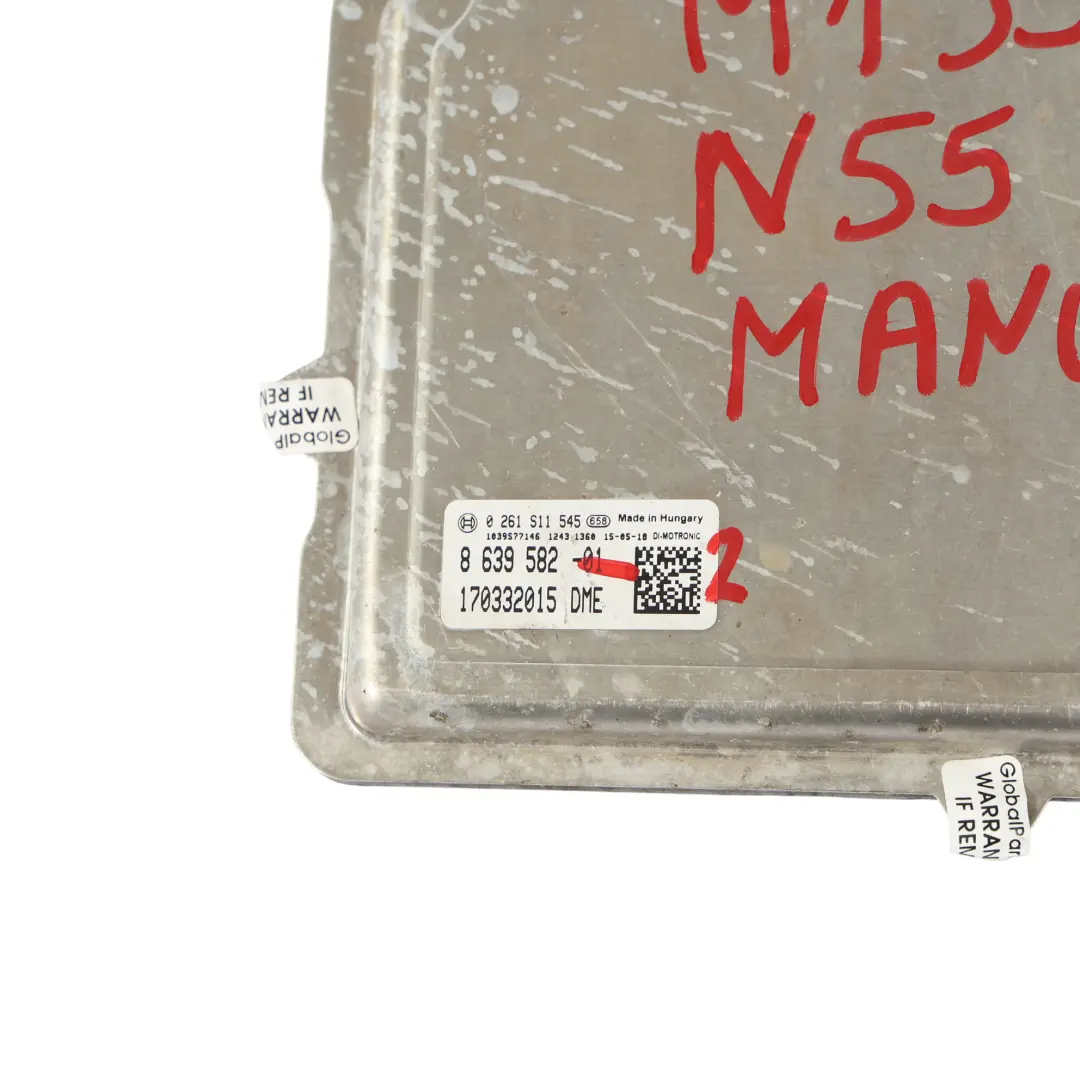 M235I F30 335I N55 Unidad Motor ECU DME Manual para BMW F20 M135I F22 con número de pieza 8639582 BMW F20 M135I F22 M235I F30 335I N55 Unidad Motor ECU DME Manual - SKU 8639582-2 - Número de pieza 8639582