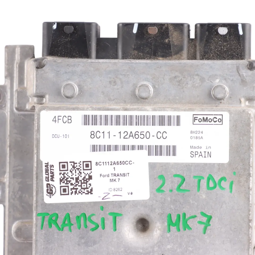 85HP Diesel Engine Control ECU Kit 8C1112A650CC Manual to Ford Transit MK7 2.2 TDCI with Part number 8C1112A650CC-1 Ford Transit MK7 2.2 TDCI 85HP Diesel Engine Control ECU Kit 8C1112A650CC Manual - SKU 8C1112A650CC-1 - Part number 8C1112A650CC-1