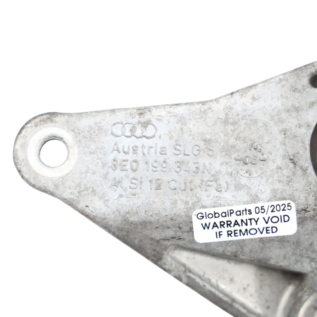 Soporte De Motor Soporte De Cojinete Soporte 2.0 TDI para Audi A4 B7 con número de pieza 8E0199343N Audi A4 B7 Soporte De Motor Soporte De Cojinete Soporte 2.0 TDI - SKU 8E0199343N - Número de pieza 8E0199343N