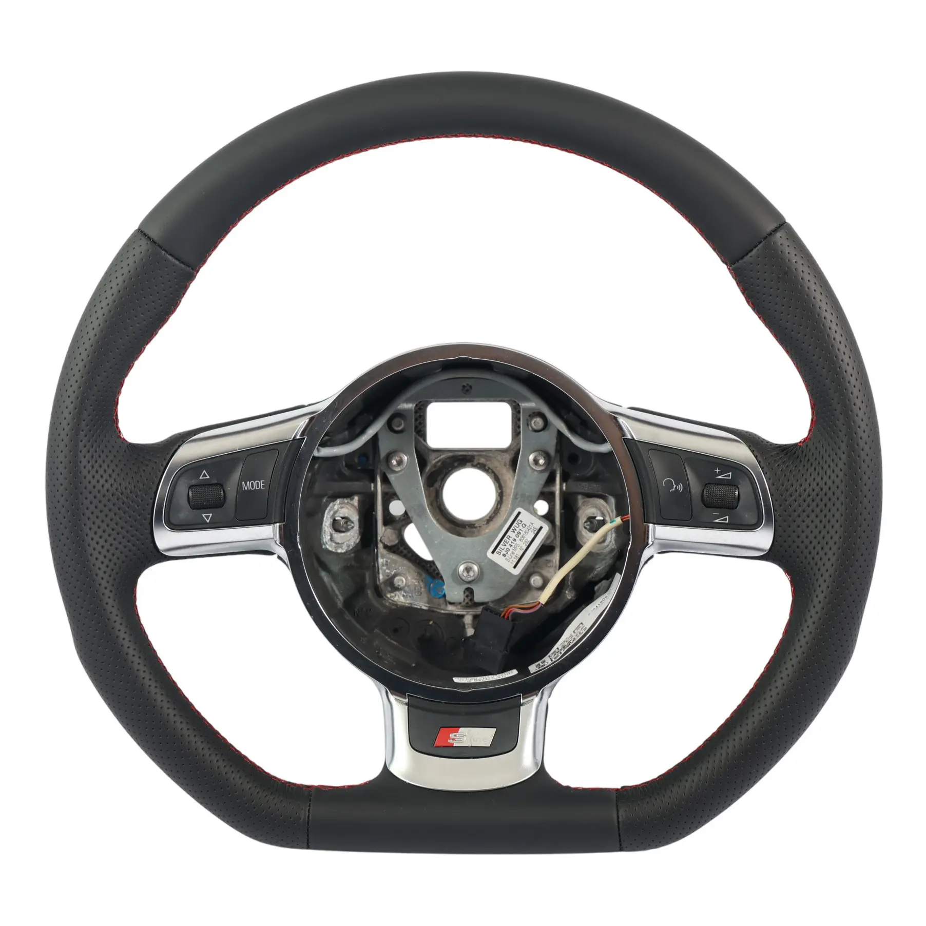Audi A3 8P S-Line Steering Wheel NEW Black Leather Flat Bottom 8J0419091G