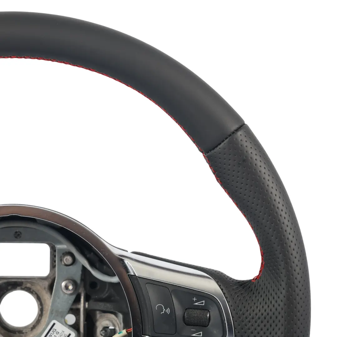 Audi A3 8P S-Line Steering Wheel NEW Black Leather Flat Bottom - SKU 8J0419091G-2 - Part number 8J0419091G