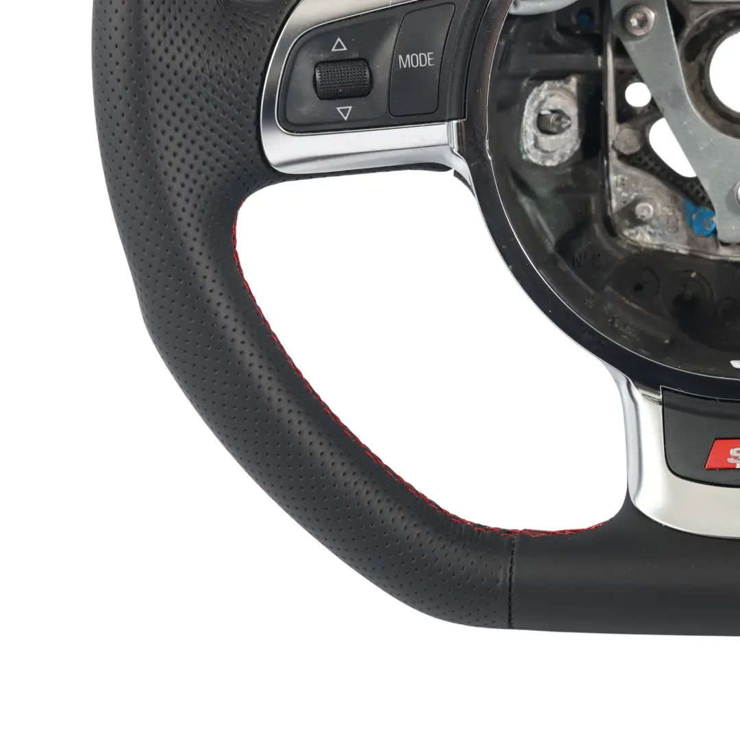 Audi A3 8P S-Line Volant NEUF Cuir Noir Fond Plat - SKU 8J0419091G-2 - Numéro de pièce 8J0419091G