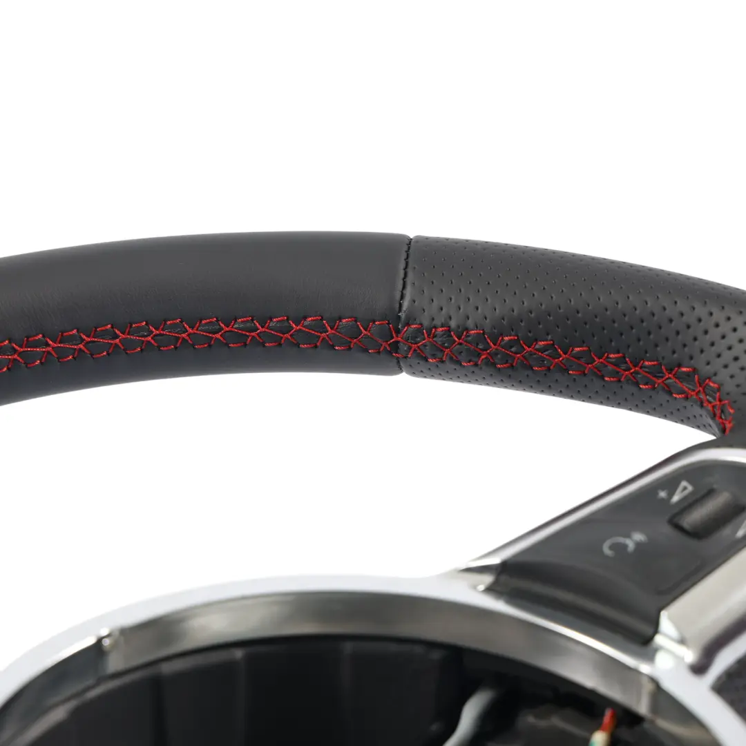 Audi A3 8P S-Line Steering Wheel NEW Black Leather Flat Bottom - SKU 8J0419091G-2 - Part number 8J0419091G