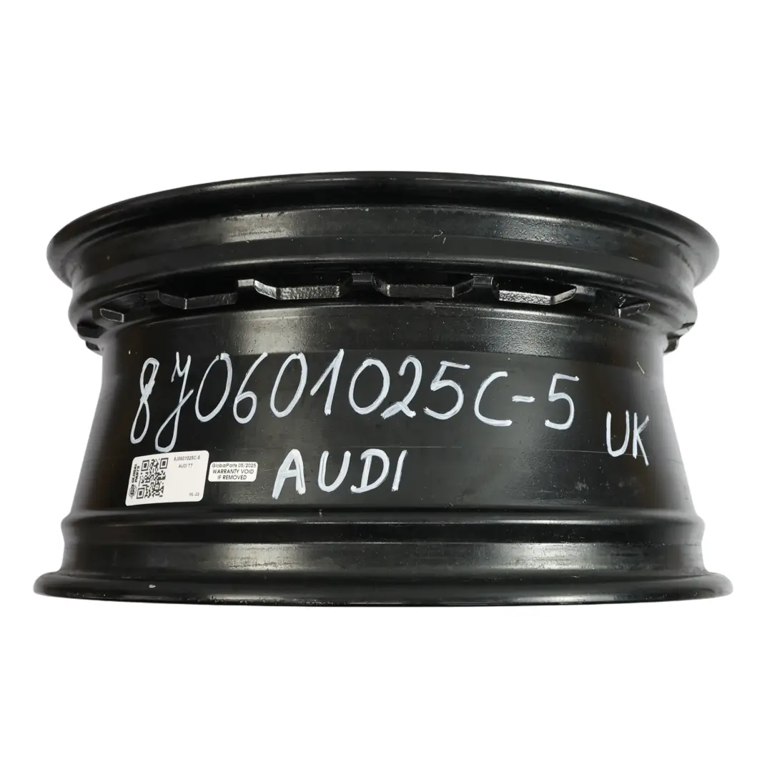 Audi TT Mk2 8J Black Alloy Wheel Rim 17" ET:47 8J Star Spoke - SKU 8J0601025C-5 - Part number 8J0601025C