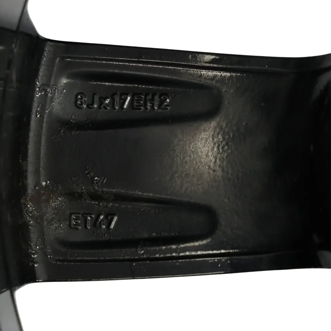 Mk2 8J Black Alloy Wheel Rim 17" ET:47 8J Star Spoke to Audi TT with Part number 8J0601025C Audi TT Mk2 8J Black Alloy Wheel Rim 17" ET:47 8J Star Spoke - SKU 8J0601025C-5 - Part number 8J0601025C