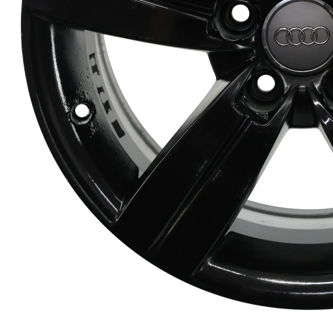 Audi TT Mk2 8J Black Alloy Wheel Rim 17" ET:47 8J Star Spoke - SKU 8J0601025C-5 - Part number 8J0601025C