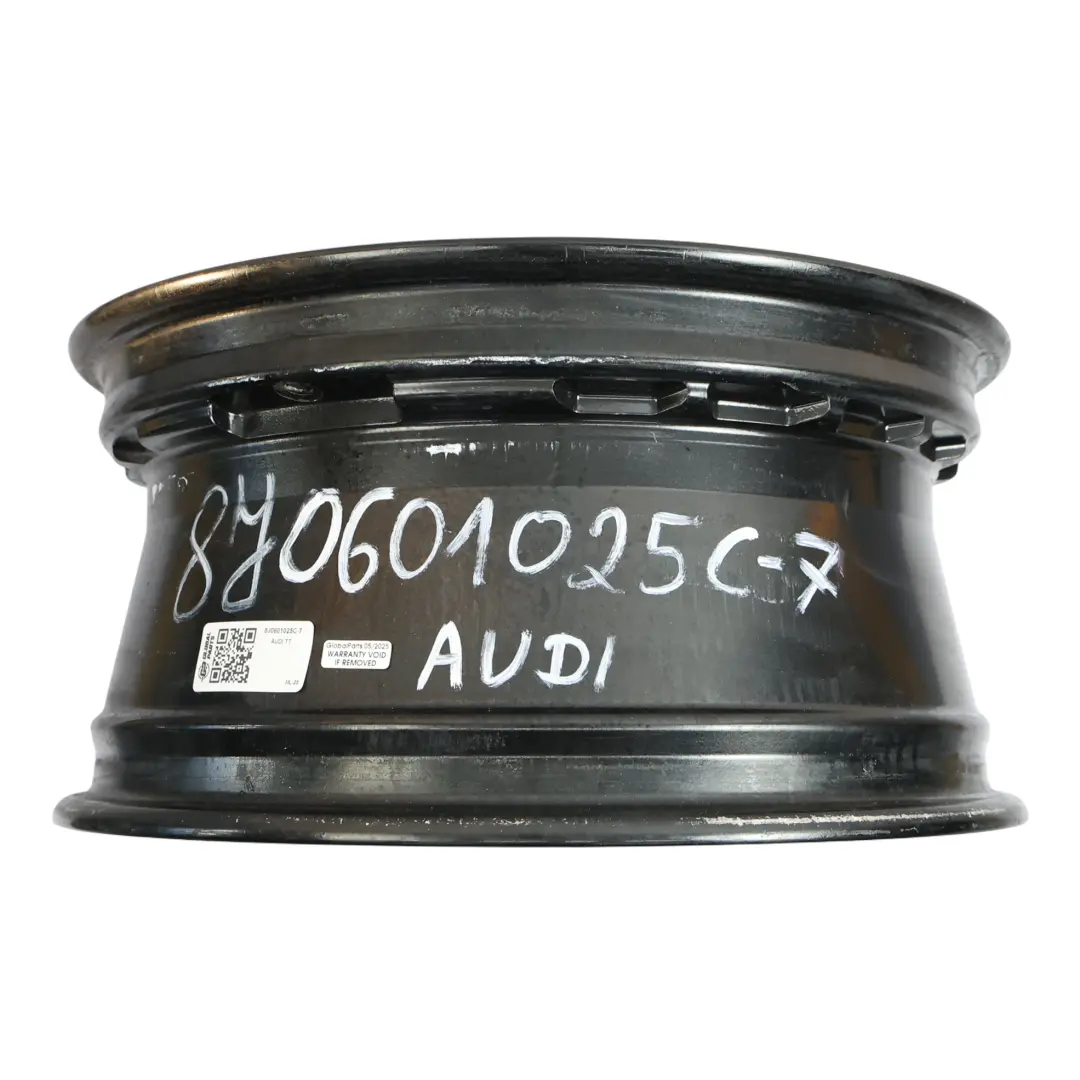 Audi TT Mk2 8J Black Alloy Wheel Rim 17" 8J ET:47 Star Spoke - SKU 8J0601025C-7 - Part number 8J0601025C