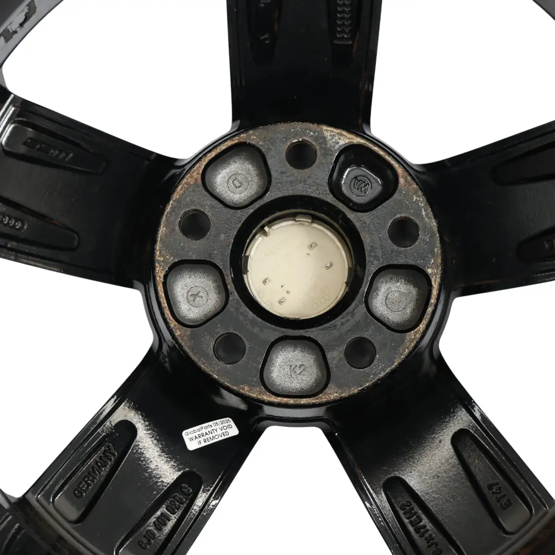Audi TT Mk2 8J Black Alloy Wheel Rim 17" 8J ET:47 Star Spoke - SKU 8J0601025C-7 - Part number 8J0601025C