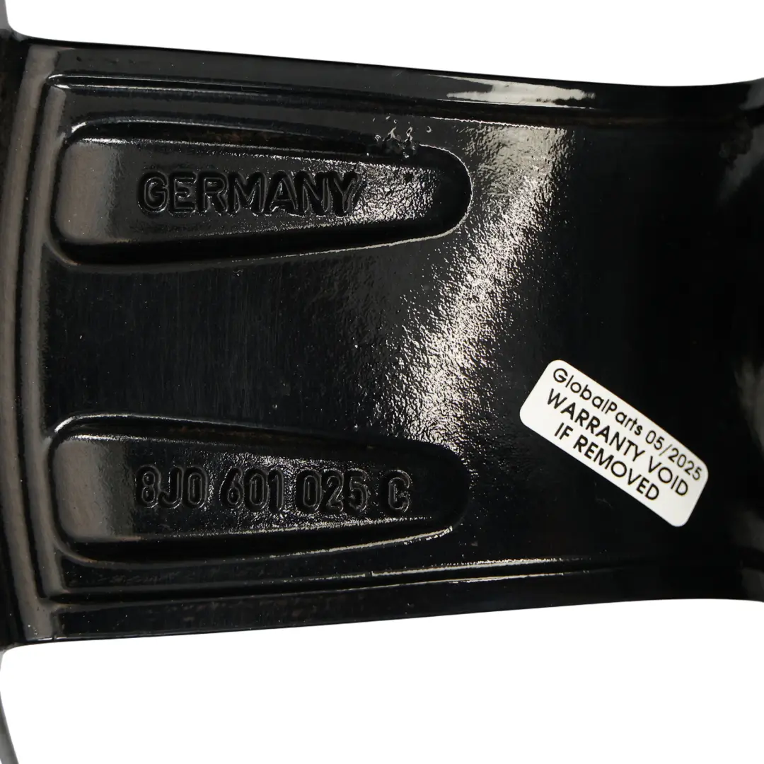 Audi TT Mk2 8J Schwarze Alufelge 17" 8J ET:47 Sternspeiche - SKU 8J0601025C-7 - Teilenummer 8J0601025C