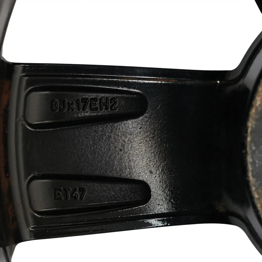 Audi TT Mk2 8J Czarna Felga Aluminiowa 17" 8J ET:47 - SKU 8J0601025C-7 - Numer Części 8J0601025C