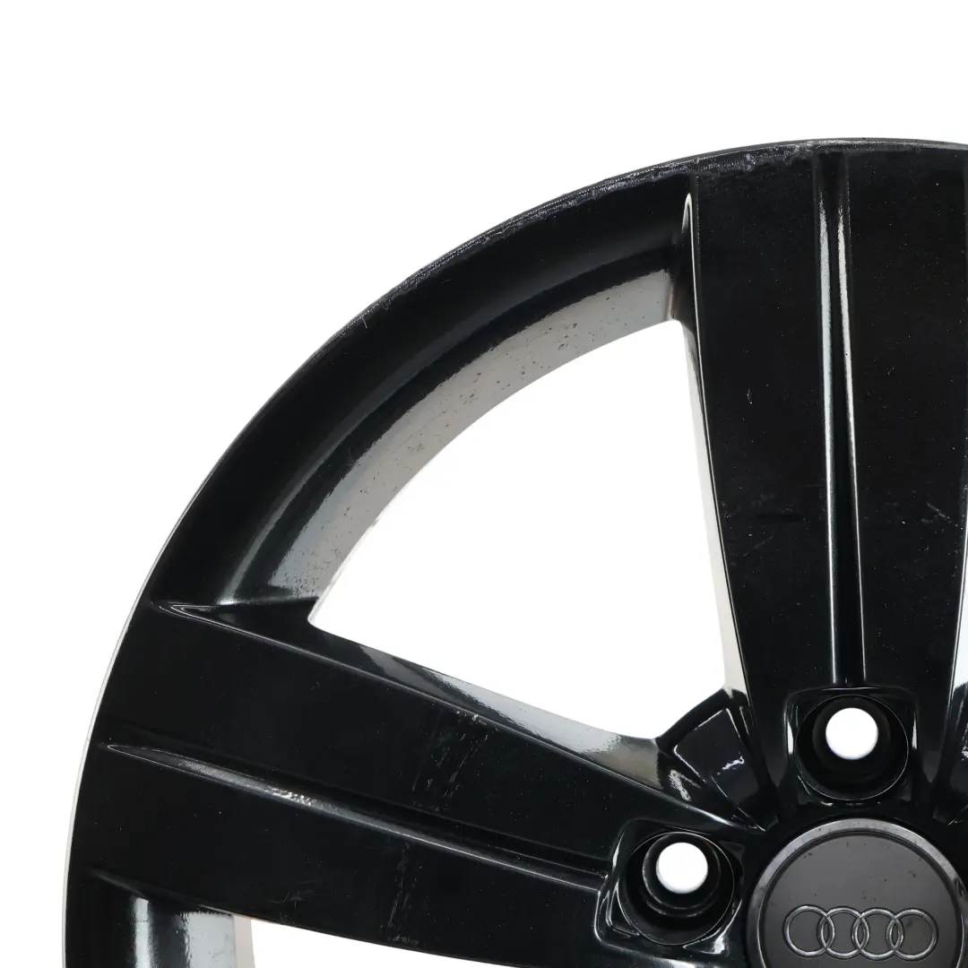 Audi TT Mk2 8J Black Alloy Wheel Rim 17" 8J ET:47 Star Spoke - SKU 8J0601025C-7 - Part number 8J0601025C