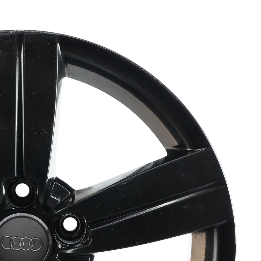 Audi TT Mk2 8J Black Alloy Wheel Rim 17" 8J ET:47 Star Spoke - SKU 8J0601025C-7 - Part number 8J0601025C