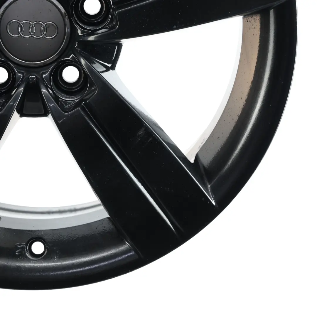 Audi TT Mk2 8J Black Alloy Wheel Rim 17" 8J ET:47 Star Spoke - SKU 8J0601025C-7 - Part number 8J0601025C