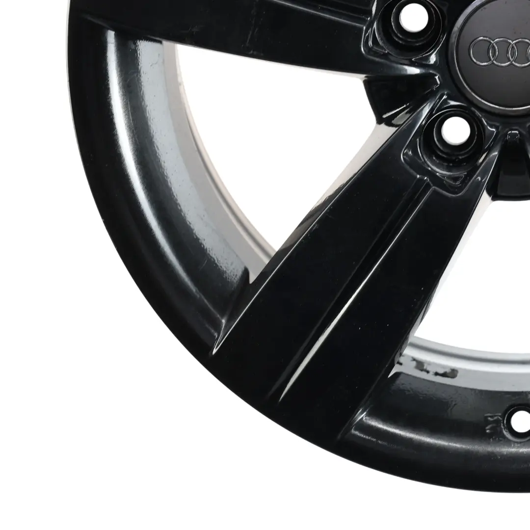 Audi TT Mk2 8J Black Alloy Wheel Rim 17" 8J ET:47 Star Spoke - SKU 8J0601025C-7 - Part number 8J0601025C