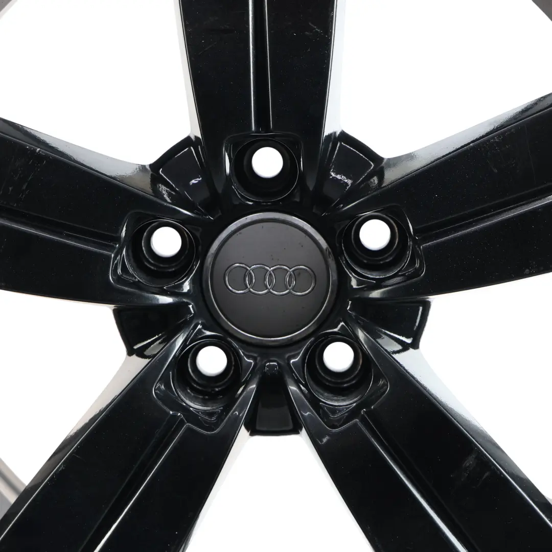 Audi TT Mk2 8J Black Alloy Wheel Rim 17" 8J ET:47 Star Spoke - SKU 8J0601025C-7 - Part number 8J0601025C