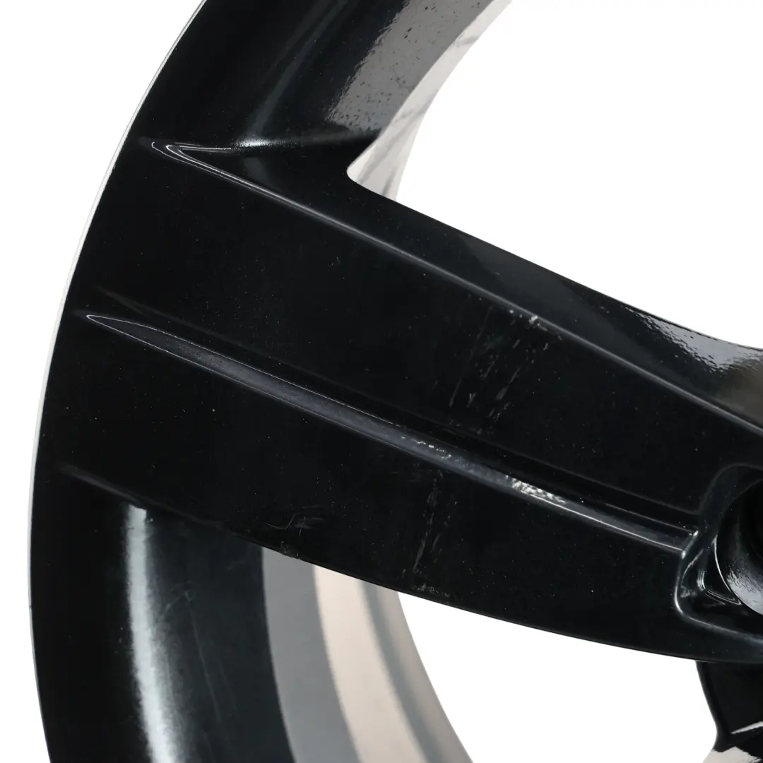 Audi TT Mk2 8J Black Alloy Wheel Rim 17" 8J ET:47 Star Spoke - SKU 8J0601025C-7 - Part number 8J0601025C