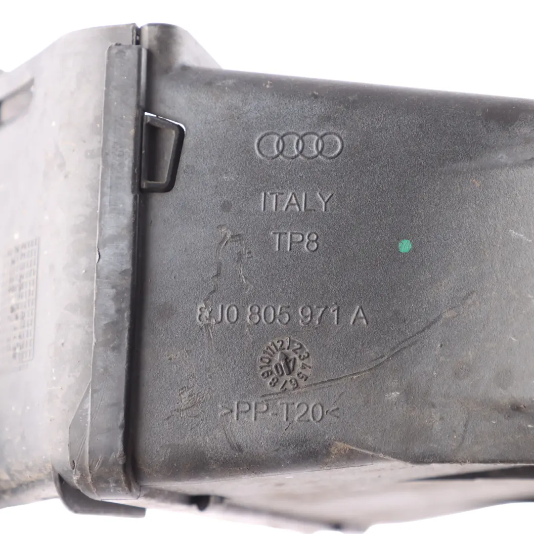 Inlet Duct Channel Intake Hose Pipe to Audi TT 8J Air with Part number 8J0805971A Audi TT 8J Air Inlet Duct Channel Intake Hose Pipe - SKU 8J0805971A-1 - Part number 8J0805971A