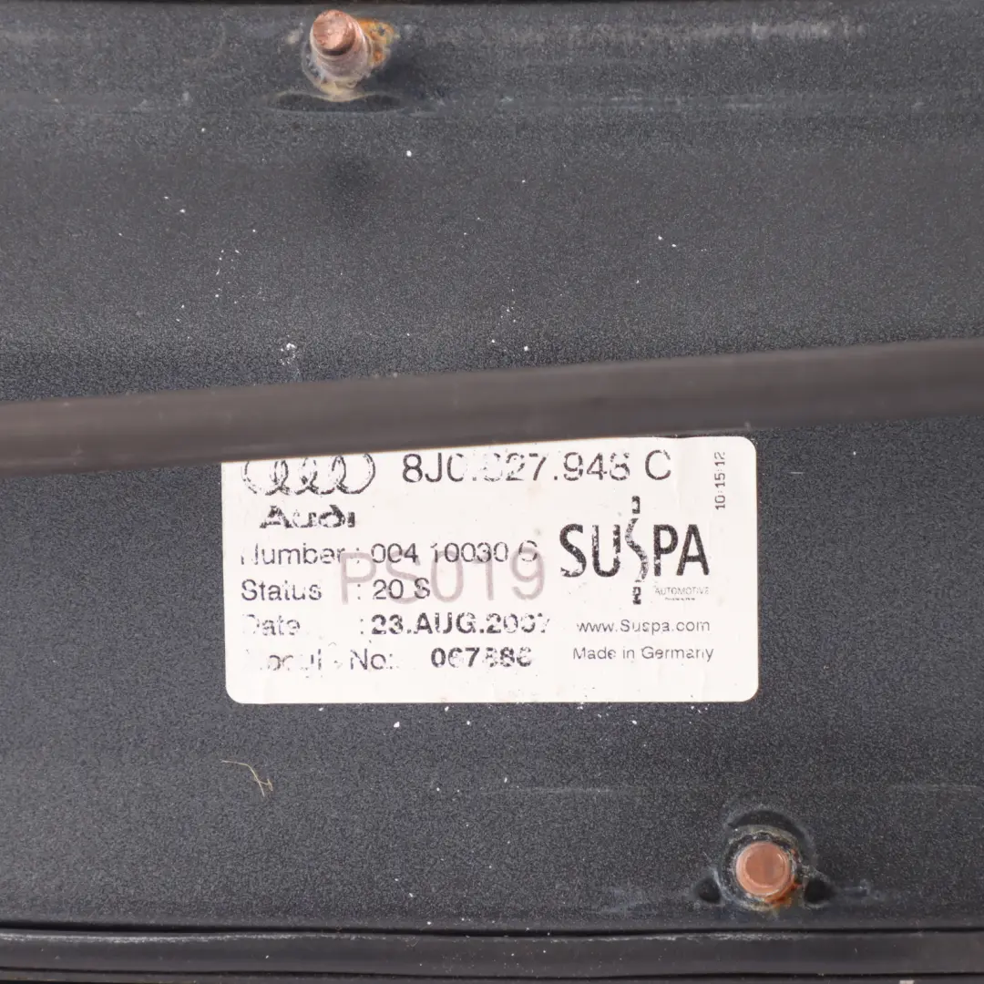Audi TT 8J Lotka Spoiler Klapy Bagażnika Szary Delfin X7Z - SKU 8J0827948C-DGM - Numer Części 8J0827948C