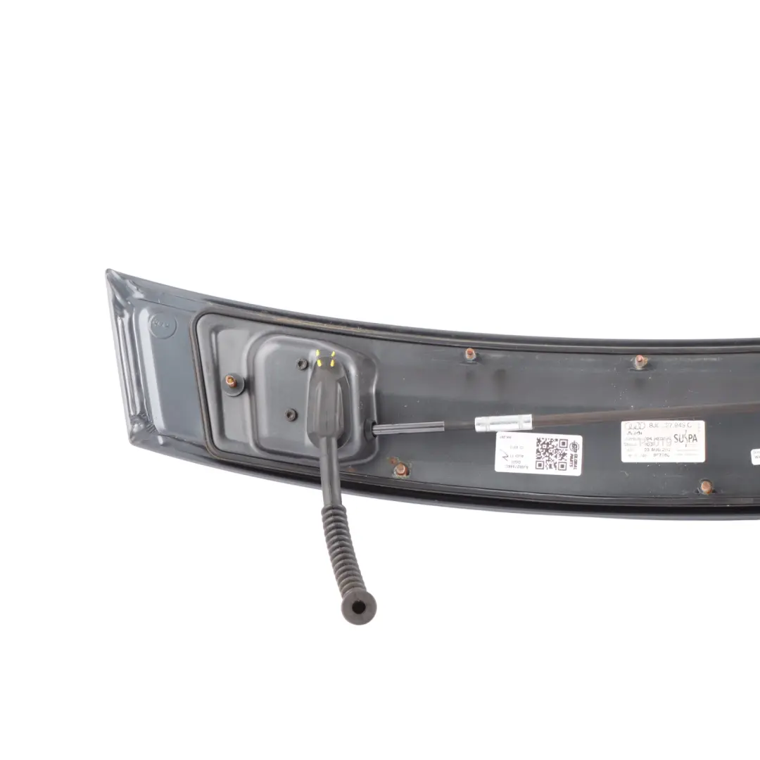 Audi TT 8J Rear Tailgate Boot Lid Motor Spoiler Wing Dolphin Grey X7Z - SKU 8J0827948C-DGM - Part number 8J0827948C