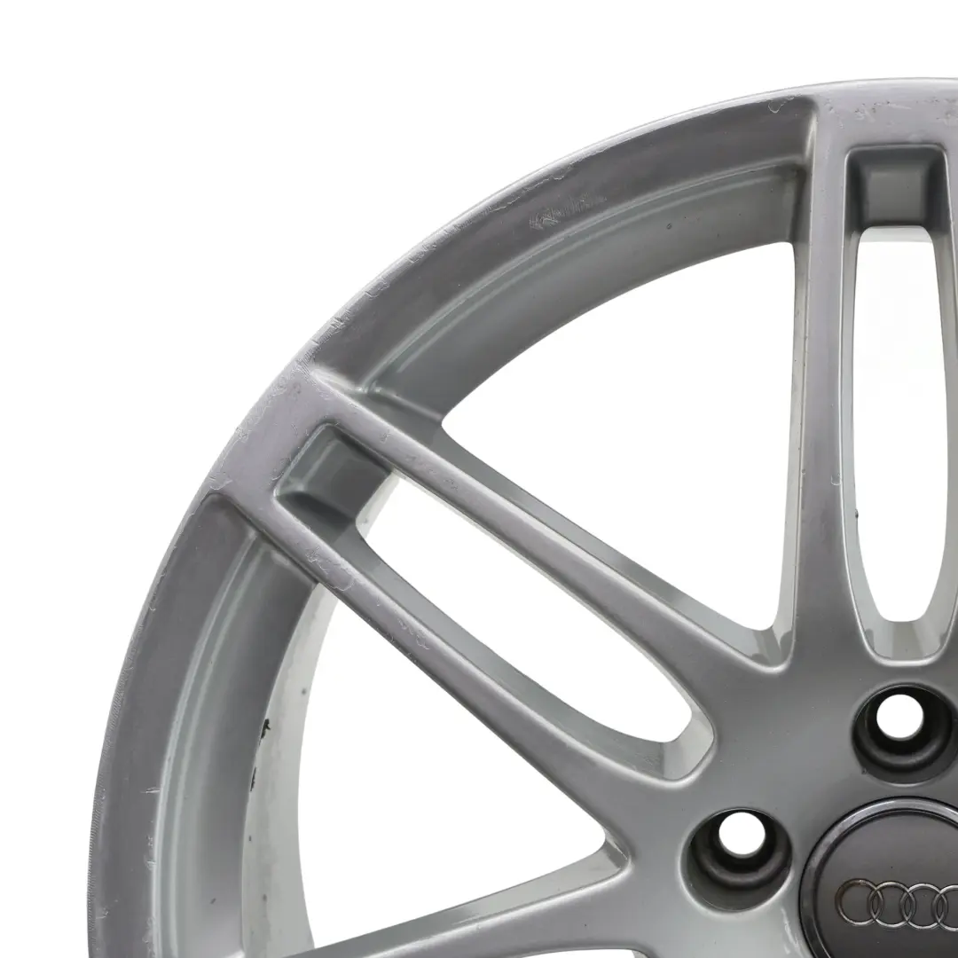Audi A4 B8 Silberne Alufelge 19" 8.5J ET:43 Doppelspeiche - SKU 8K0601025AA-1 - Teilenummer 8K0601025AA