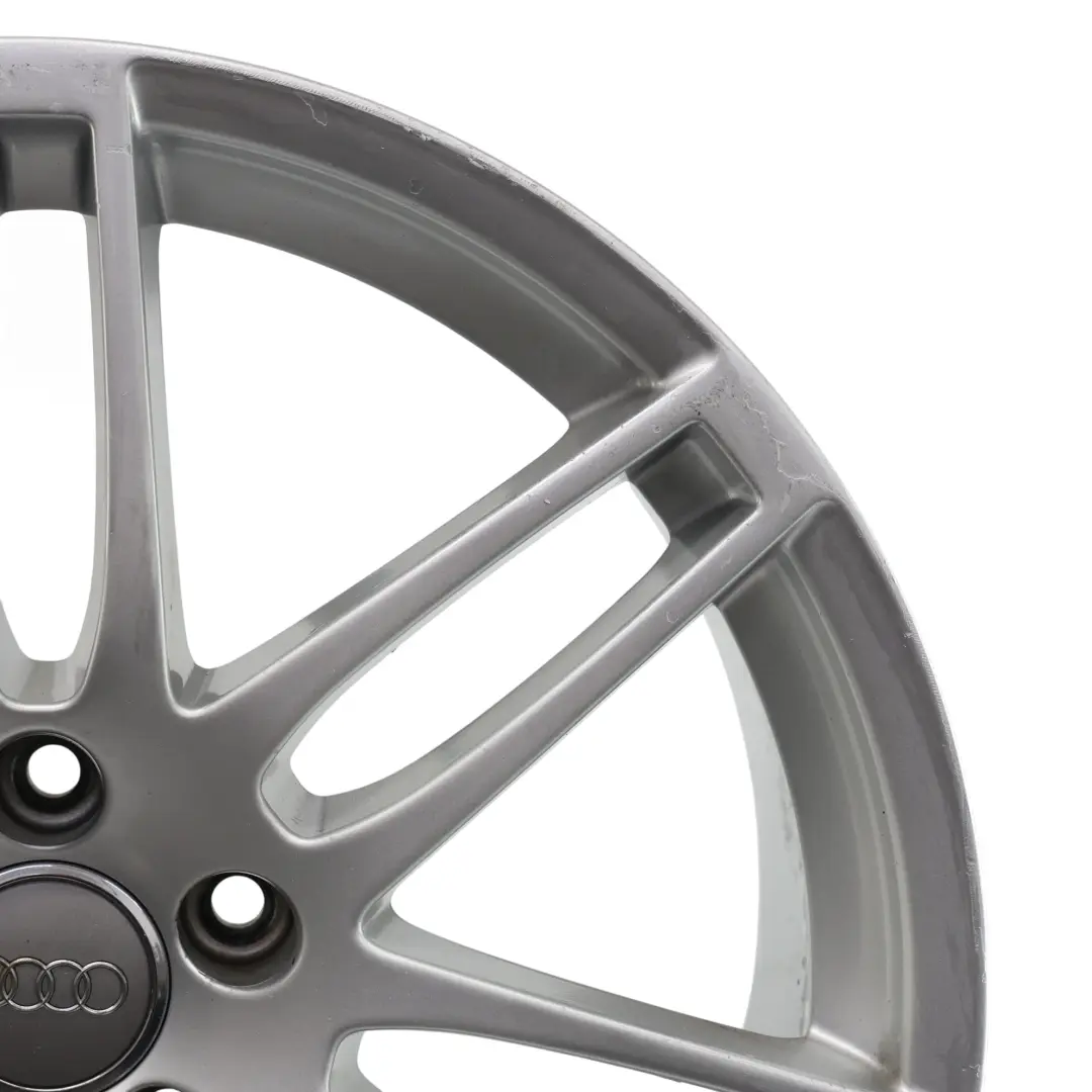 Audi A4 B8 8K Silver Wheel Alloy Rim 19" 8.5J ET:43 Twin Spoke - SKU 8K0601025AA-1 - Part number 8K0601025AA
