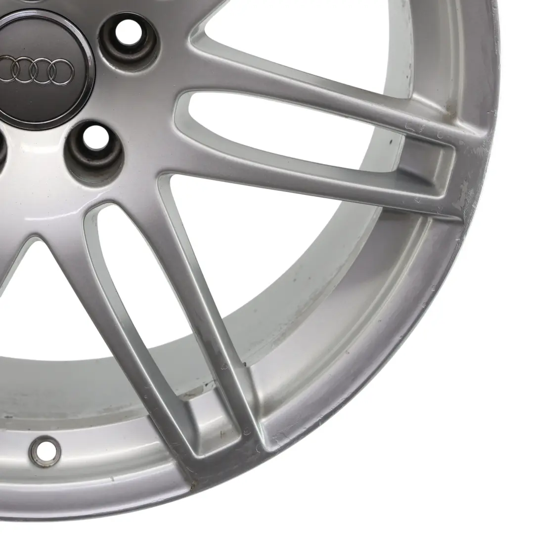 Audi A4 B8 Silberne Alufelge 19" 8.5J ET:43 Doppelspeiche - SKU 8K0601025AA-1 - Teilenummer 8K0601025AA