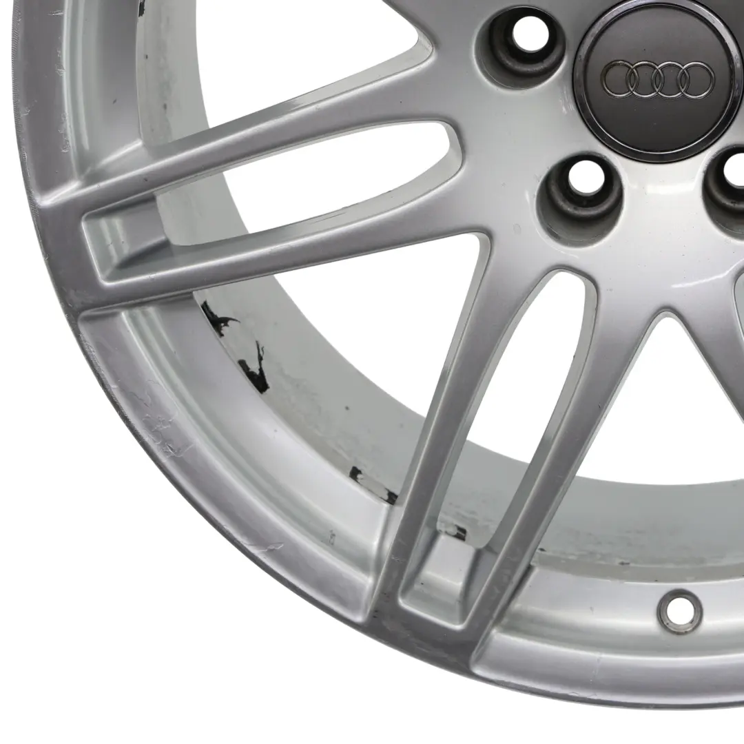 Audi A4 B8 Silberne Alufelge 19" 8.5J ET:43 Doppelspeiche - SKU 8K0601025AA-1 - Teilenummer 8K0601025AA