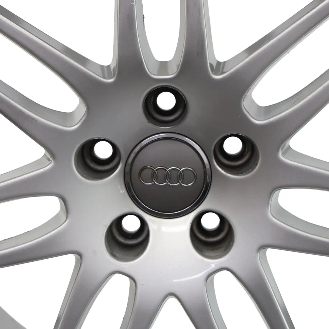 Audi A4 B8 Silberne Alufelge 19" 8.5J ET:43 Doppelspeiche - SKU 8K0601025AA-1 - Teilenummer 8K0601025AA
