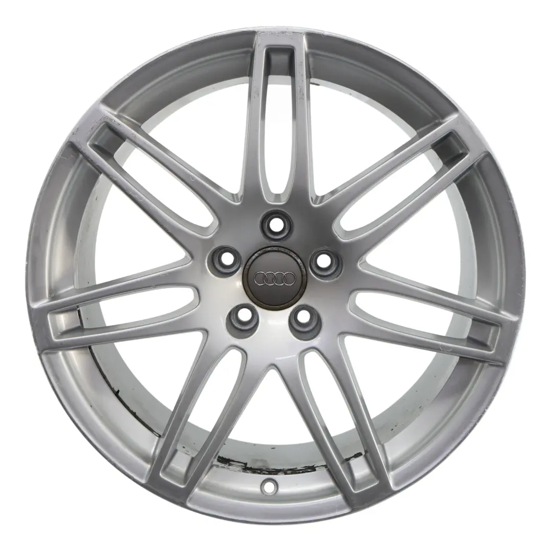 Audi A4 B8 Felga Aluminiowa Srebrna 19" 8.5J ET:43 Twin Spoke - SKU 8K0601025AA-2 - Numer Części 8K0601025AA