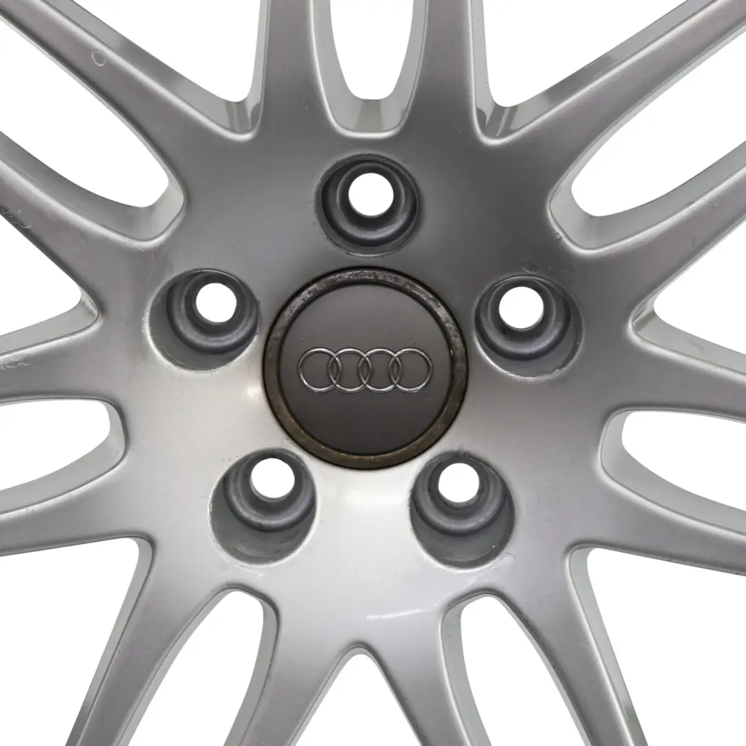 Rim Alloy Silver 19" 8.5J ET:43 Twin Spoke to Audi A4 B8 Wheel with Part number 8K0601025AA Audi A4 B8 Wheel Rim Alloy Silver 19" 8.5J ET:43 Twin Spoke - SKU 8K0601025AA-2 - Part number 8K0601025AA