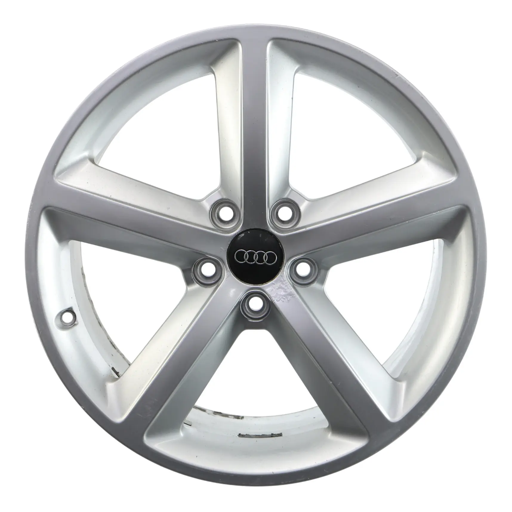 Audi A4 B8 8K Silver Wheel Alloy Rim 18" ET:47 8J Star Spoke 8K0601025Q