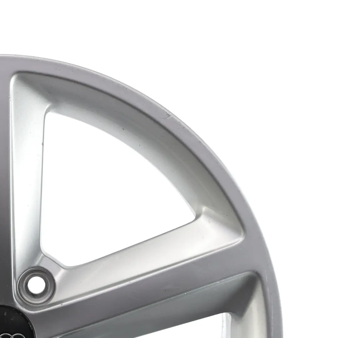 Audi A4 B8 8K Silver Wheel Alloy Rim 18" ET:47 8J Star Spoke - SKU 8K0601025Q-1 - Part number 8K0601025Q